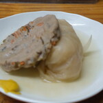 富岡屋酒店 - おでん(ロールキャベツ・大根)
