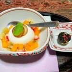 閑祥庵 禅紫 - 杏仁豆腐とごま団子