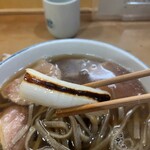 そば処 十割や - ネギの焼き方も素晴らしい、もう天才