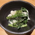 鳥megu - 7品目：春菊のサラダ