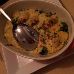 クッチーナ笑多 - カキとほうれん草のグラタン（１，５８０円）２０１４年１１月