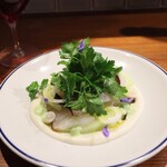 Hachihare - スズキ炙りのカルパッチョ