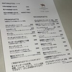 OSTERIA CHOUZETSU TOKYO - メニューの更新がすごい、1ヶ月前から半分は更新してる。