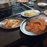 塩ホルモン 栗の木 - トントロ　ラム　カットポテト