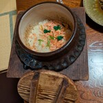 旬菜懐石吟 - お部屋が羽釜から立ち昇る桜エビの香りでいっぱい