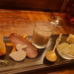 赤坂 Na Camo guro - 前菜盛り合わせ