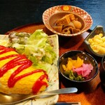 よしむら - オムライス定食です♪