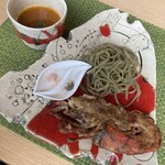 グリチネ - オマール海老のビスク＆バジル盛りそば