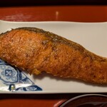 湯本旅館 - 鮭のステーキ