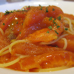 カフェレストラン ホット・ベリー - フレッシュトマトのスパゲティ　こがしニンニク風味