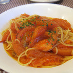 カフェレストラン ホット・ベリー - フレッシュトマトのスパゲティ　こがしニンニク風味