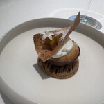 レミニセンス - ◎和栗
      和栗のスフレ カカオチュイルとマロンチュイル 
      栗甘露煮