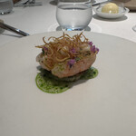 レミニセンス - 甘海老の甘さを引き立てる程度の微かなスモーキーさとワインの相性が堪りません♡