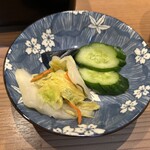 鰻 芳松 - 香物。