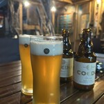 ベジバル ひかり荘 - COEDOビールで乾杯