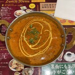 ナンハウス おだん - 日替りカレー（金曜日）のカボチャ＆エビカレー（中辛）