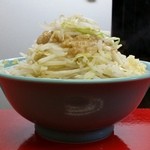 学 - (2014年11月再訪)小ラーメン、にんにく、野菜増しにした。