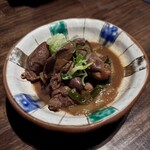 甲州ほうとう 完熟屋 - 鳥モツ煮
