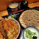 京雀 - 料理写真:ざるそば小天丼セット1500円