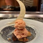 鉄板焼きレストラン 山吹 - 秋の夜の甘味