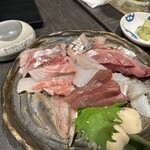 江古田 漁師のあぶり家 - お刺身盛り合わせ