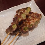 比内地鶏本格焼酎 海舟 - アスパラ肉巻き