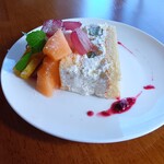 Cafe N225 - メロンショートケーキ