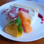 Cafe N225 - メロンショートケーキ