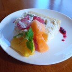 Cafe N225 - メロンショートケーキ