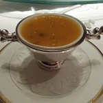 中国料理 皇苑 - 蟹とアロエのパンプキンスープ