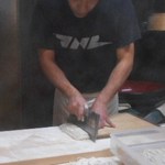 そば繁 - 蕎麦打ちの様子（許可頂いています）