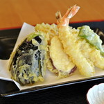 そば処 井田農園 - 井田農園・単品天ぷら￥500(2014.08)