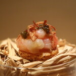 330353160 - 甘えび/焦がし玉ねぎ