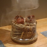 フィエルテ - ガラスの器の中で瞬間燻製の仕上げ