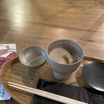 鮨 三心 - 栗善哉と赤酒