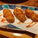 あだん - とうもろこしのつまみ揚げwithスパイシーソース