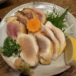 炭火串焼専門店 鶏天 - 淡海地鶏タタキ