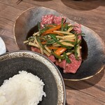 肉の條 - 肉巻きチンジャオロース