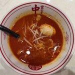 蒙古タンメン中本 - さすがに北極通常量は厳しいので麺は1/4でお願いしました。