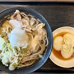 白鳥十郎そば本舗 - 納豆餅３個をセットでいただきましたよぉ〜
