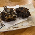 島ごはん あったかや - もずくの天ぷら