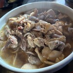 希林 - Wもつそば(1,300円)、そば大盛(260円)