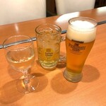 香呂木 - 白ワインで乾杯