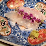 乙女寿司 - 平目、あら御造里