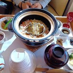 あそらの茶屋 - 煮姿あわび釜飯