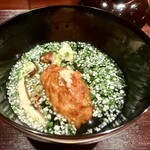 銀座 炎 田むら - 海老真丈と松茸のお椀