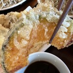 そば処まるた - 【2025.11.24(月)】天ざるそばの南瓜天ぷら