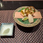 エグゼクティブスイート翠嶺 - 秋鮭と南瓜の二見揚げ