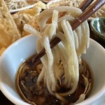 そば処まるた - 【2025.11.24(月)】麵をスープに付けた
