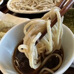 そば処まるた - 【2025.11.24(月)】麵をスープに付けた